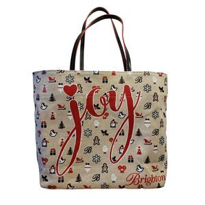 Brighton Canvas Christmas Tote Bag